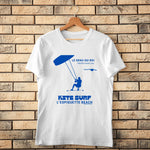 T-shirt Kite surf Le Grau-du-Roi logo bleu