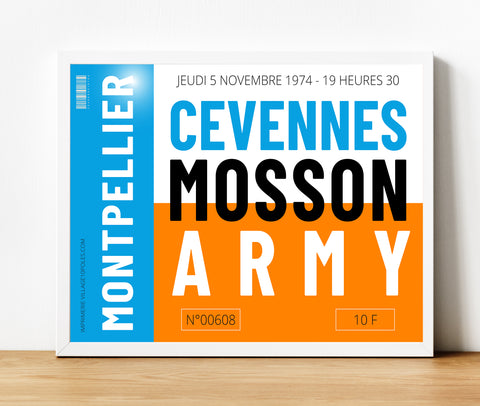 Affiche  Montpellier "Cévennes Mosson Army"