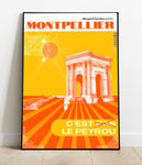 Affiche  Montpellier "C'est le Peyrou"