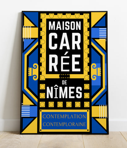 Affiche Nîmes "Maison carrée" 1