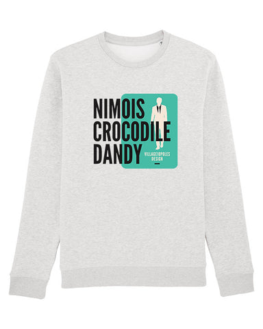 Sweat unisexe Nîmes " Crocodile dandy"