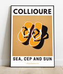 Affiche Collioure "Sea cep and sun" 2024