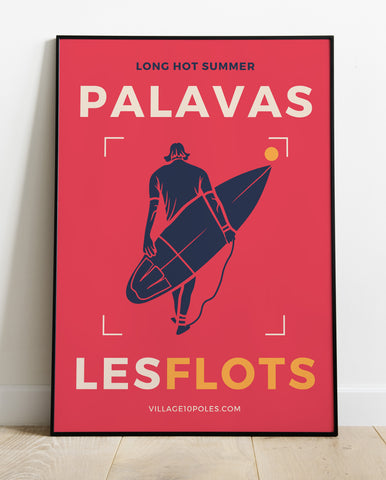 Affiche  "Palavas-les-Flots: long hot summer" NEW