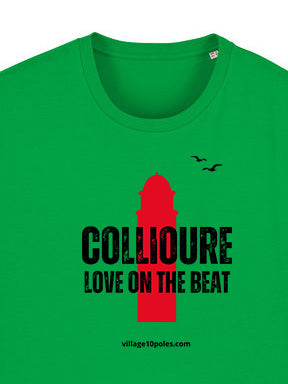 T-shirt  Collioure  "Love on the beat" NEW