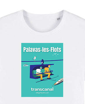T-shirt Palavas-les-Flots "Transcanal " NEW