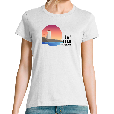 Tee-shirt femme "Cap Béar Port-Vendres""