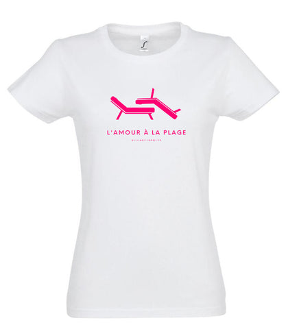 Tee-shirt femme "L'amour à la plage""