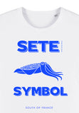 T-shirt "Sète symbol" logo bleu