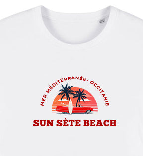 T-shirt blanc "Sun Sète" NEW