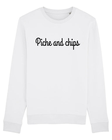 Sweat col rond unisexe" Piche and chips"