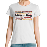 Tee-shirt femme "Kitesurf Languedoc"