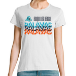 Tee-shirt femme "Surf Palavas Roquilles beach""