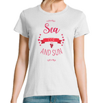Tee-shirt femme "Sea cep and sun"