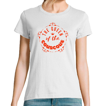 Tee-shirt femme "the queen of the couscous"